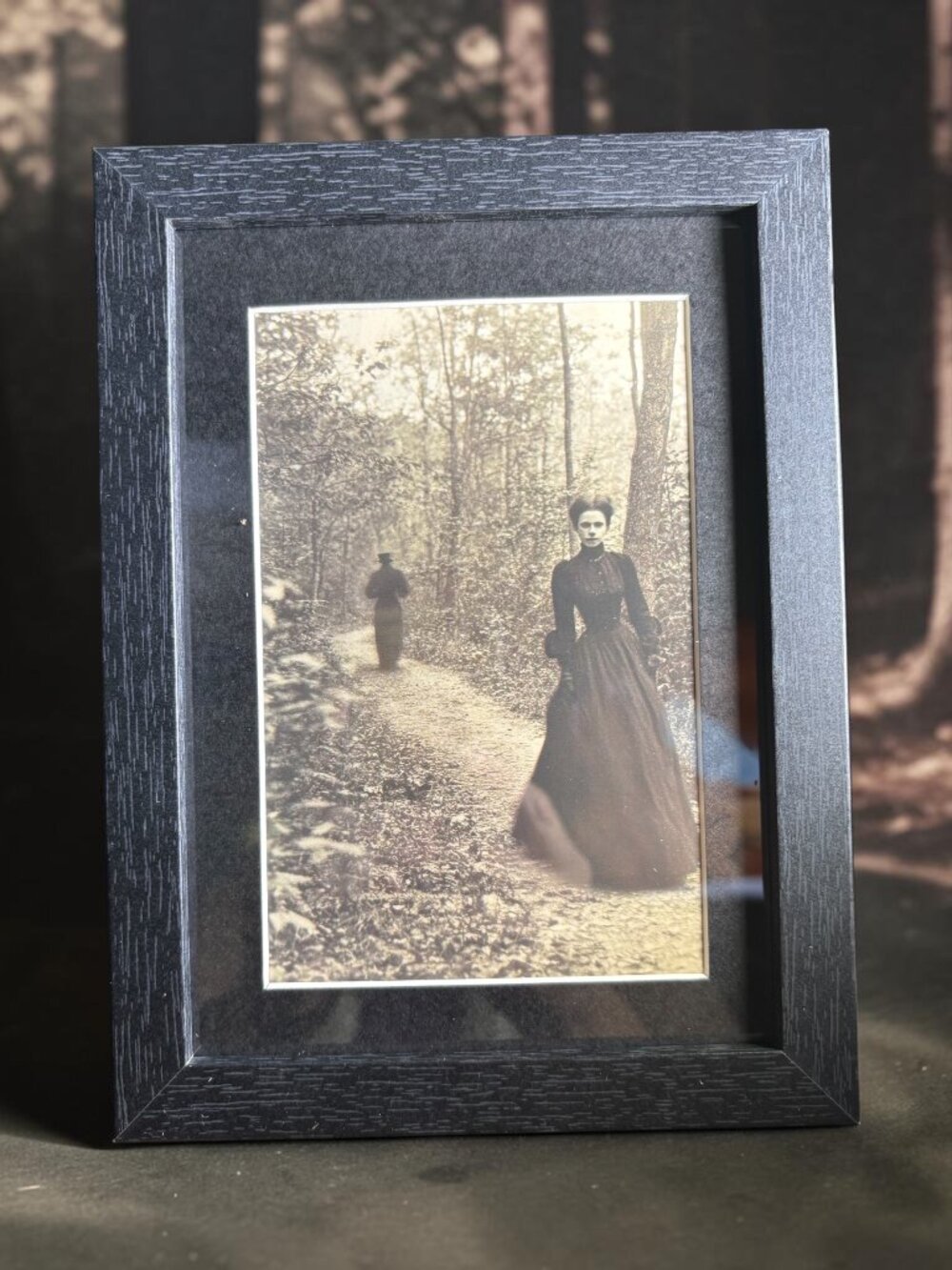 Victorian Woman in the Woods Art Print | New 5x7 Framed Decor